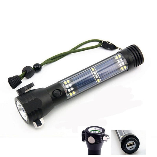 Solar Powered Multi-Function Flashlight